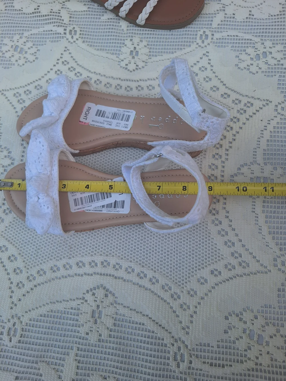 Beautiful Two‑Pair Sandal Set – Girls’ Size 2 (Brand New)